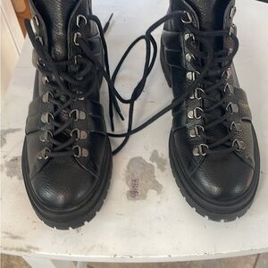 Black Lace Up Boots from Lisbon, Portugal